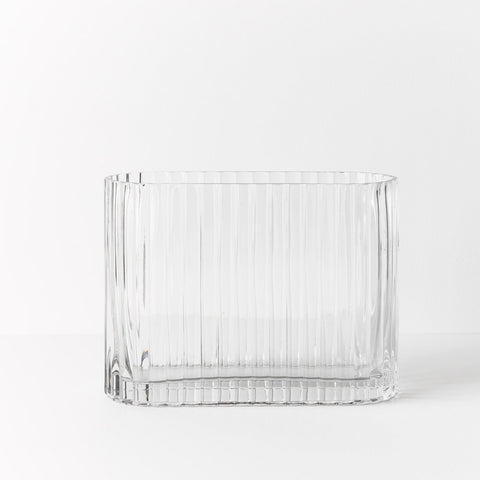 Floral Interiors Ripple Vase Clear Large Vase Floral Interiors    - [store_name]