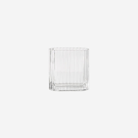 Floral Interiors Ripple Vase Clear Small  Floral Interiors    - [store_name]