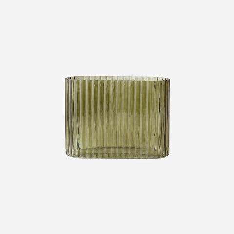 Floral Interiors Ripple Vase Olive Large Vases Floral Interiors    - [store_name]