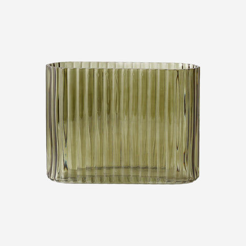 Floral Interiors Ripple Vase Olive Large Vases Floral Interiors    - [store_name]