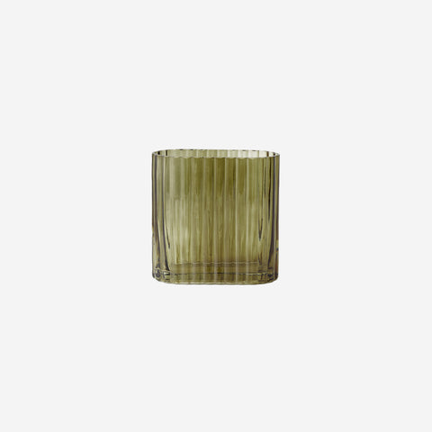 Floral Interiors Ripple Vase Olive Small Vases Floral Interiors    - [store_name]