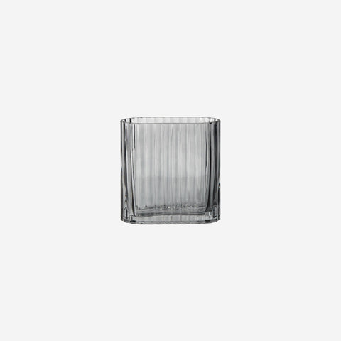 Floral Interiors Ripple Vase Smoke Small Vases Floral Interiors - [store_name]