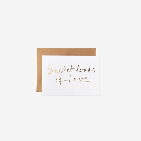 Gabrielle and Celine Card Bucket Loads Of Love White Greeting Card Gabrielle and Celine    - [store_name]
