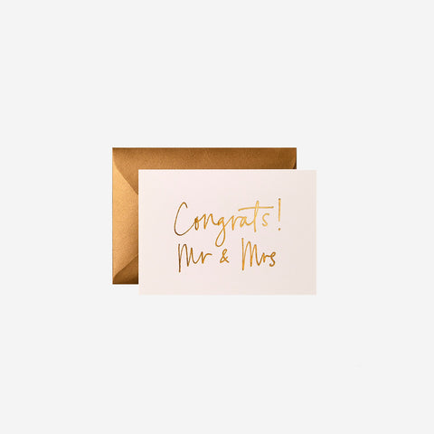 Gabrielle and Celine Card Congrats Mr and Mrs Greeting Card Gabrielle and Celine - [store_name]