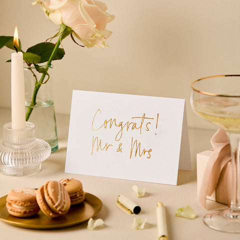 Gabrielle and Celine Card Congrats Mr and Mrs Greeting Card Gabrielle and Celine - [store_name]