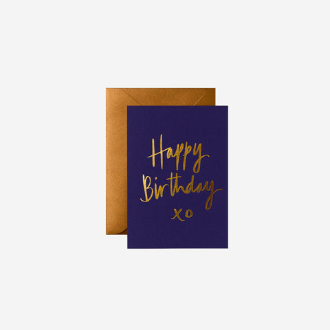 Gabrielle and Celine Card Happy Birthday Cobalt Blue Greeting Card Gabrielle and Celine - [store_name]