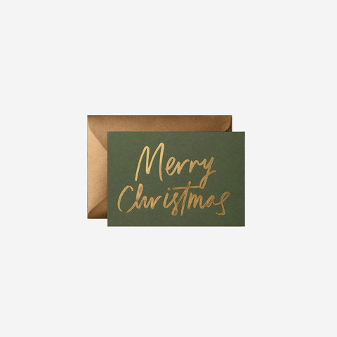 Gabrielle and Celine Card Merry Christmas Olive Greeting Card Gabrielle and Celine - [store_name]