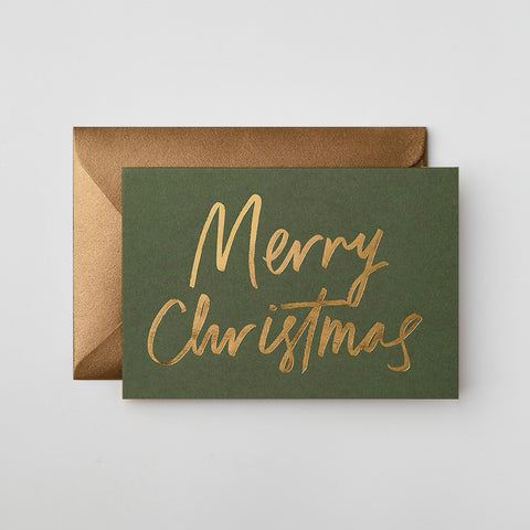 Gabrielle and Celine Card Merry Christmas Olive Greeting Card Gabrielle and Celine - [store_name]