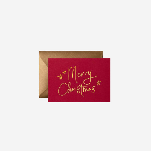 Gabrielle and Celine Card Merry Christmas Red Greeting Card Gabrielle and Celine - [store_name]