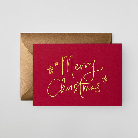 Gabrielle and Celine Card Merry Christmas Red Greeting Card Gabrielle and Celine - [store_name]