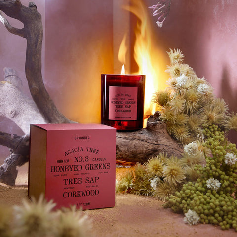 Hunter Candles Acacia Tree / Tree Sap Corkwood Candle Scented Candle Hunter Candles - [store_name]