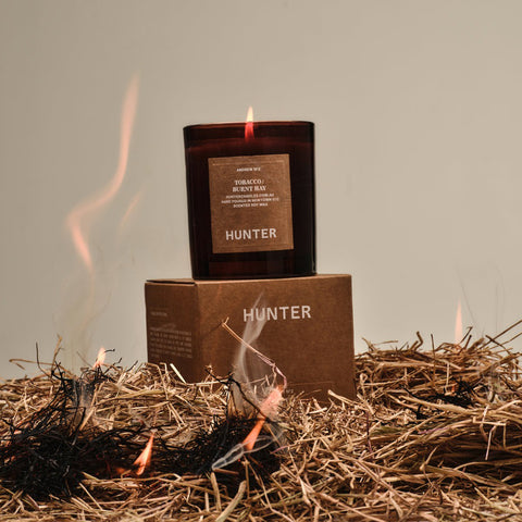 Hunter Candles Candle Andrew Tobacco / Burnt Hay Scented Candle Hunter Candles - [store_name]