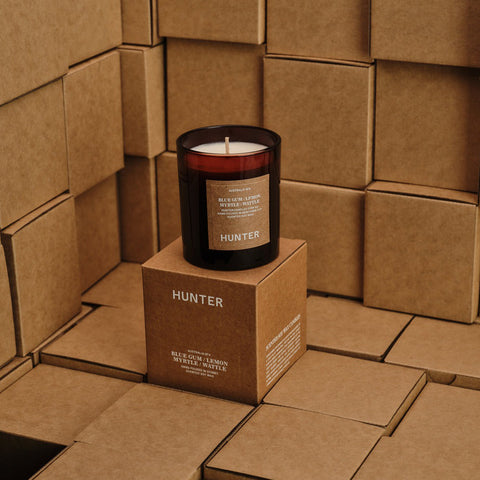 Hunter Candles Australia / Blue Gum Lemon Myrtle Wattle Candle Scented Candle Hunter Candles - [store_name]