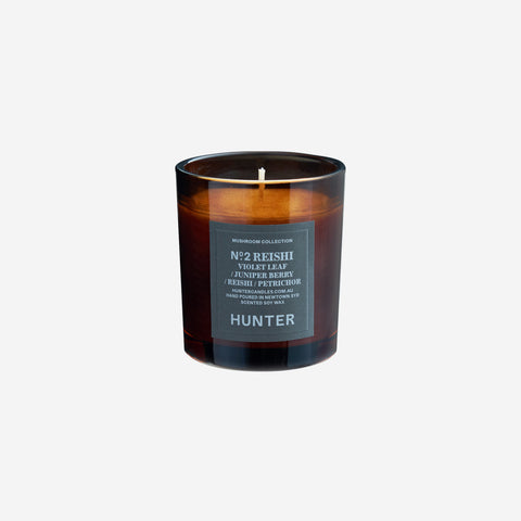 Hunter Candles Reishi / Violet Leaf Juniperberry Petrichor Candle Scented Candle Hunter Candles - [store_name]