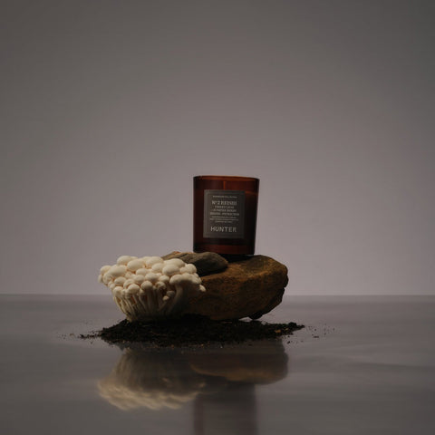 Hunter Candles Reishi / Violet Leaf Juniperberry Petrichor Candle Scented Candle Hunter Candles - [store_name]