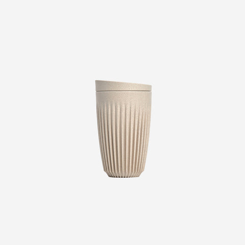 Huskee Cup + Lid Natural 12oz 350ml Coffee Cup Huskee - [store_name]