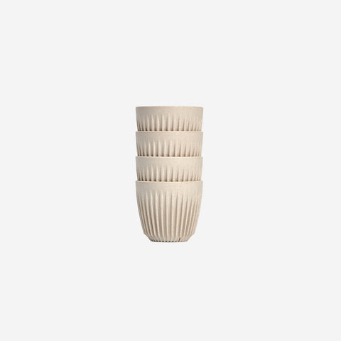 Huskee Cup Natural 6oz 175ml 4-Pack Coffee Cup Huskee - [store_name]