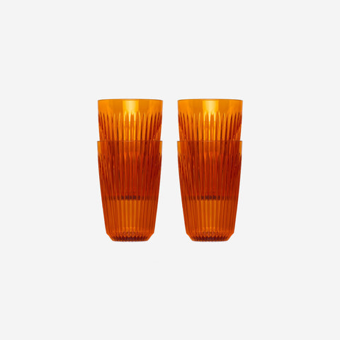Huskee Renew Cup Amber 12oz 350ml 4-Pack Cups Huskee - [store_name]