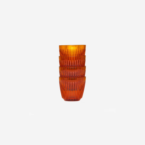 Huskee Renew Cup Amber 6oz 175ml 4-Pack Coffee Cup Huskee - [store_name]