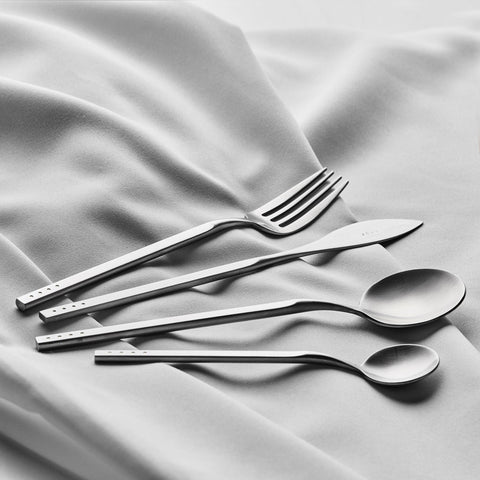 KROF Cutlery Set 24 Piece Brushed Silver Cutlery Krof    - [store_name]