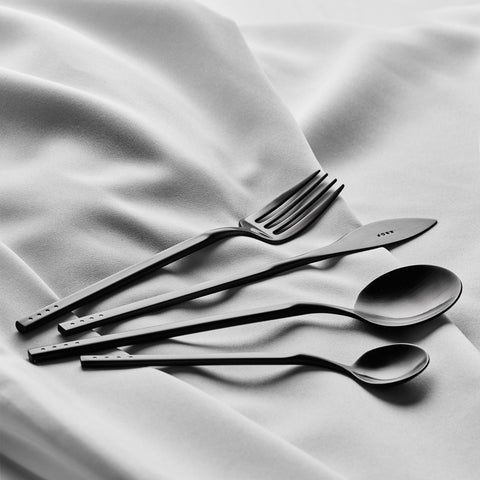KROF Cutlery Set 24 Piece Matte Black Cutlery Krof    - [store_name]