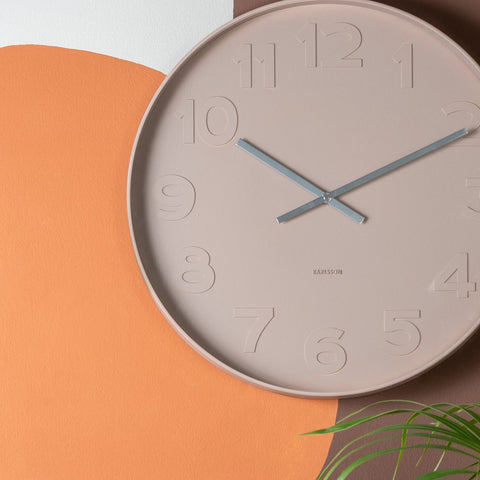 Karlsson Mr Brown Wall Clock Sand Brown 38cm