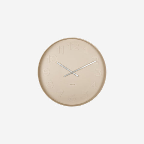 Karlsson Mr Brown Wall Clock Sand Brown 51cm