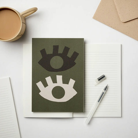 SIMPLE FORM. - Kinshipped Kinshipped All Eyes Green Notebook - 