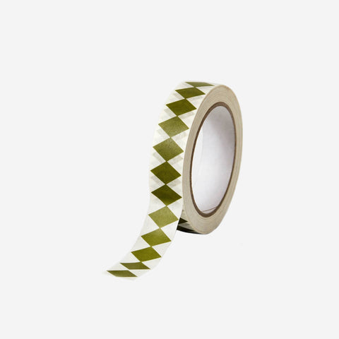 Kinshipped Paper Tape Harlequin Moss Green Tape Kinshipped    - [store_name]