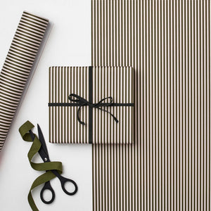 Kinshipped Thin Green Striped Wrapping Paper Wrapping Paper Kinshipped    - [store_name]