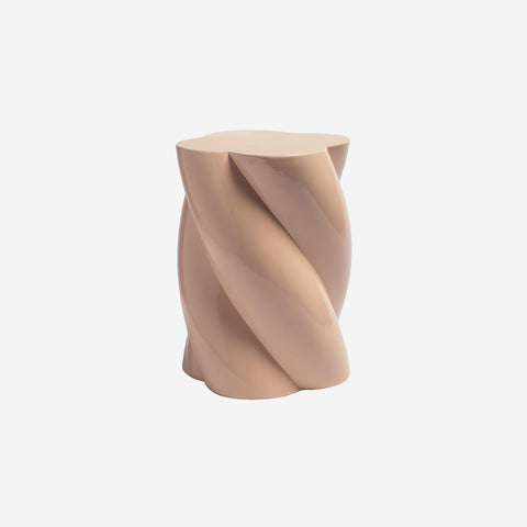 Klevering Pillar Side Table Marshmallow Pink