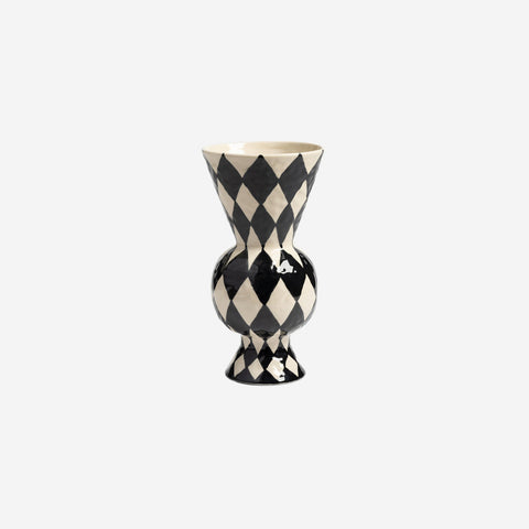Klevering Rhomic Vase Black Vase Klevering - [store_name]