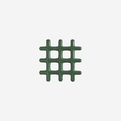 Klevering Trivet Grid Green