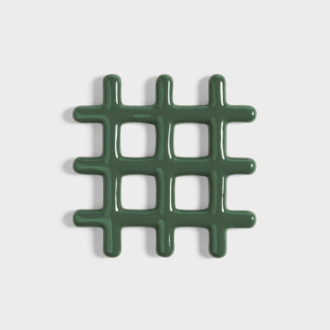 Klevering Trivet Grid Green