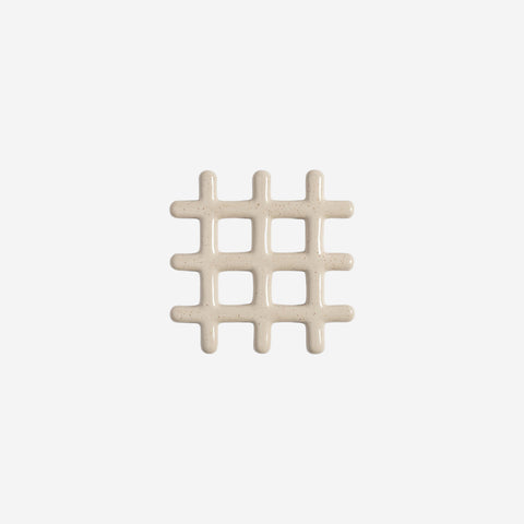 Klevering Trivet Grid White Speckle