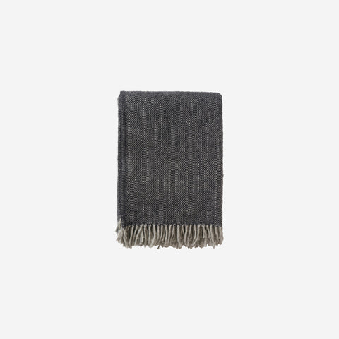 Klippan Vide Wool Blanket Charcoal Blanket Klippan - [store_name]