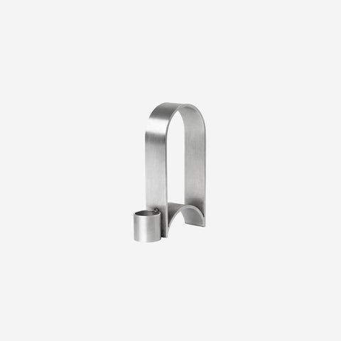 SIMPLE FORM. - Kristina Dam Kristina Dam Arch Candle Holder Vol 2 Stainless Steel - 