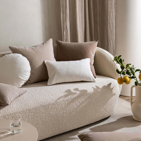 SIMPLE FORM. - LM Home L&M Home Etro Square Velvet Cushion Cacao - 
