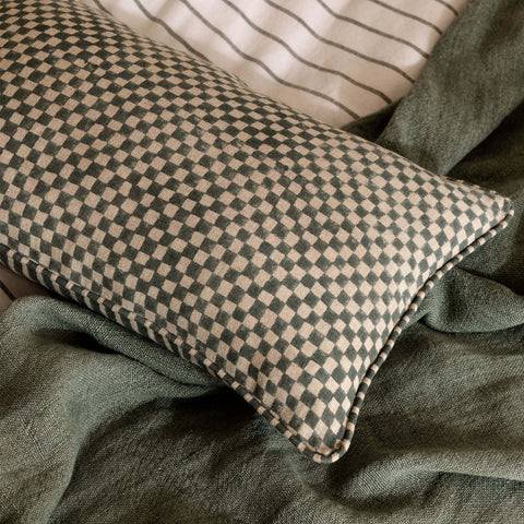 L&M Home Gia Reversible Linen Cushion Jade Cushion LM Home    - [store_name]