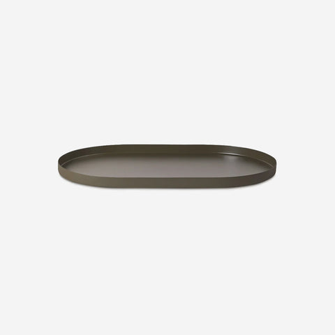 SIMPLE FORM. - LM Home L&M Home Mona Grand Oval Tray Olive Green - 