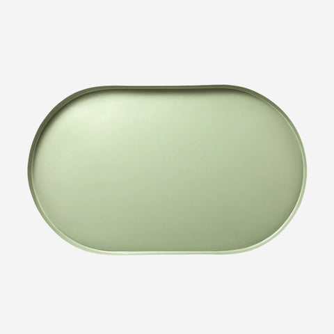 SIMPLE FORM. - LM Home L&M Home Mona Grand Oval Tray Sage - 