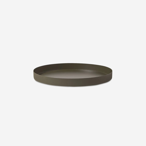 SIMPLE FORM. - LM Home L&M Home Mona Round Tray Olive Green - 