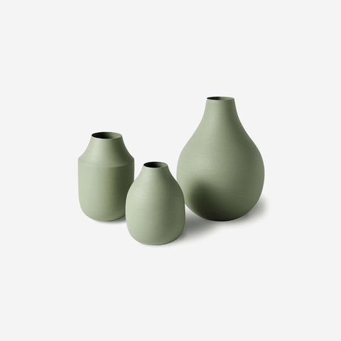 SIMPLE FORM. - LM Home L&M Home Mona Trio of Vases Sage - 