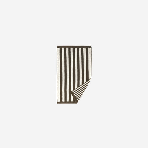 L&M Home Raye Striped Olive Hand Towel
