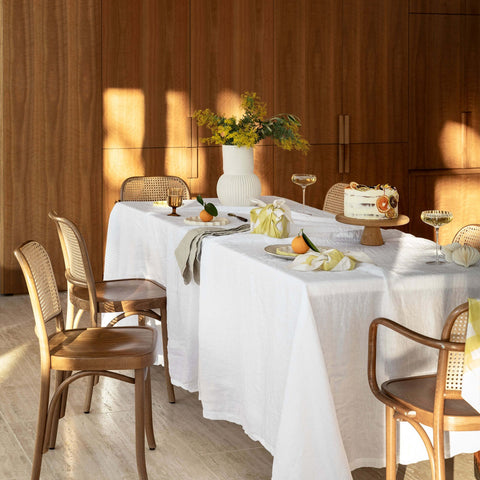 L&M Home Terrace Table Cloth White