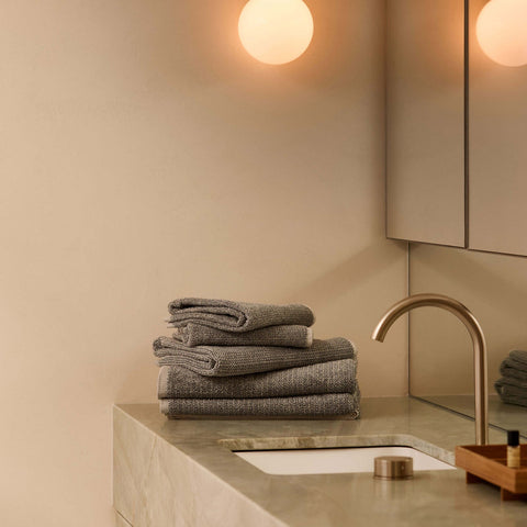 L&M Home Tweed Grey Bath Sheet Towel LM Home - [store_name]