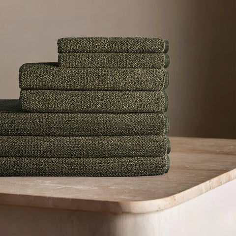 SIMPLE FORM. - LM Home L&M Home Tweed Olive Hand Towel - 