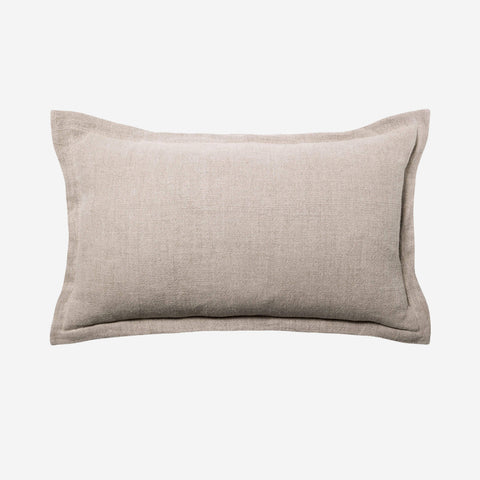 L&M Home Burton Rectangle Linen Cushion Oatmeal Cushion LM Home    - [store_name]
