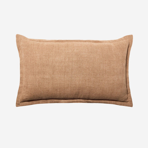 L&M Home Burton Rectangle Linen Cushion Toffee Cushion LM Home - [store_name]