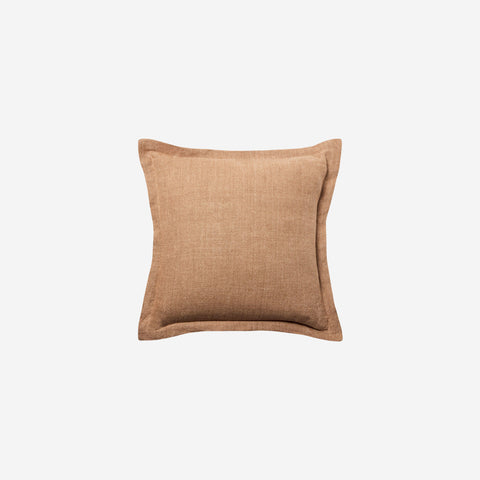 L&M Home Burton Square Linen Cushion Toffee Cushion LM Home - [store_name]